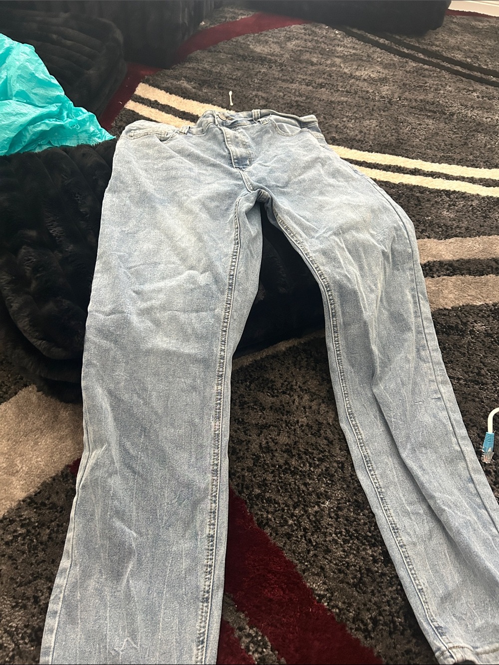 Men's Light Blue Denim Jeans Size 34